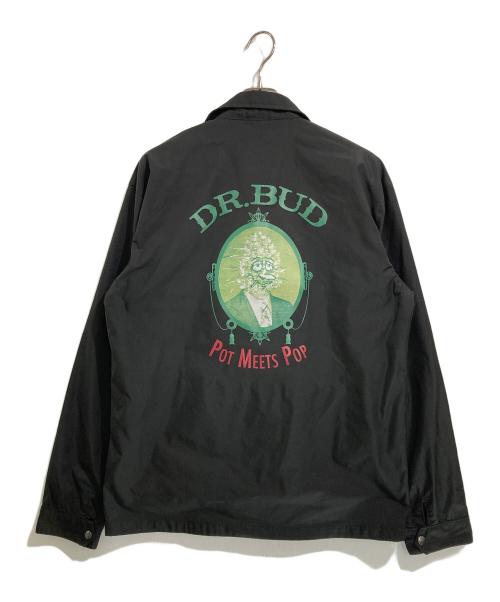 POTMEETSPOP（ポットミーツポップ）POTMEETSPOP (ポットミーツポップ) DR BUD コーチジャケット ブラック サイズ:XXLの古着・服飾アイテム