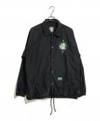 POTMEETSPOP×Cypress Hillポットミーツポップ×サイプレスヒル）の古着「SKULL&COMPASS WINDBREAKER」｜ブラック