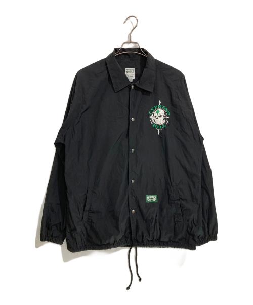 POTMEETSPOP（ポットミーツポップ）POTMEETSPOP (ポットミーツポップ) CYPRESS HILL (サイプレスヒル) SKULL&COMPASS WINDBREAKER ブラック サイズ:XXLの古着・服飾アイテム