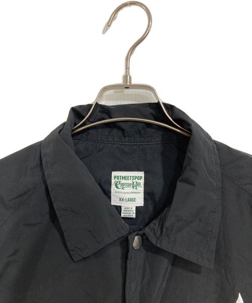 POTMEETSPOP（ポットミーツポップ）POTMEETSPOP (ポットミーツポップ) CYPRESS HILL (サイプレスヒル) SKULL&COMPASS WINDBREAKER ブラック サイズ:XXLの古着・服飾アイテム