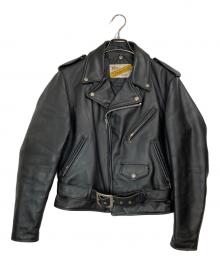 Schott（ショット）の古着「ダブルライダースジャケット」｜ブラック