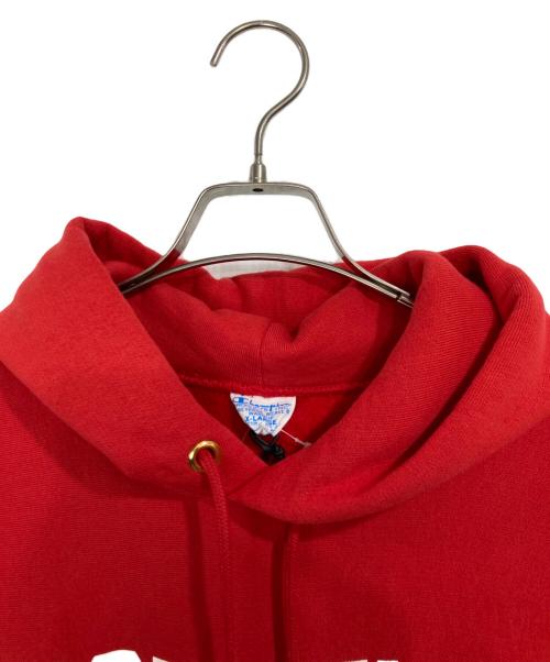 Champion REVERSE WEAVE（チャンピオン リバース ウィーブ）Champion REVERSE WEAVE (チャンピオン リバース ウィーブ) COLLEGE GR フーデッドスウェットシャツ レッド サイズ:XLの古着・服飾アイテム