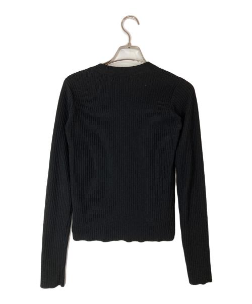 darich（ダーリッチ）Darich (ダーリッチ) フロントオープンリブニットトップス ブラック サイズ:FREEの古着・服飾アイテム