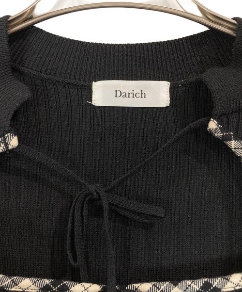 darich（ダーリッチ）Darich (ダーリッチ) フロントオープンリブニットトップス ブラック サイズ:FREEの古着・服飾アイテム