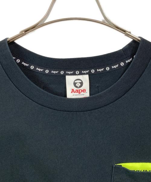 A BATHING APE（アベイシングエイプ）A BATHING APE (アベイシングエイプ) 裾カモレイヤードTシャツ ブラック サイズ:XLの古着・服飾アイテム