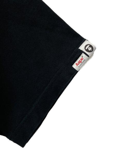 A BATHING APE（アベイシングエイプ）A BATHING APE (アベイシングエイプ) 裾カモレイヤードTシャツ ブラック サイズ:XLの古着・服飾アイテム
