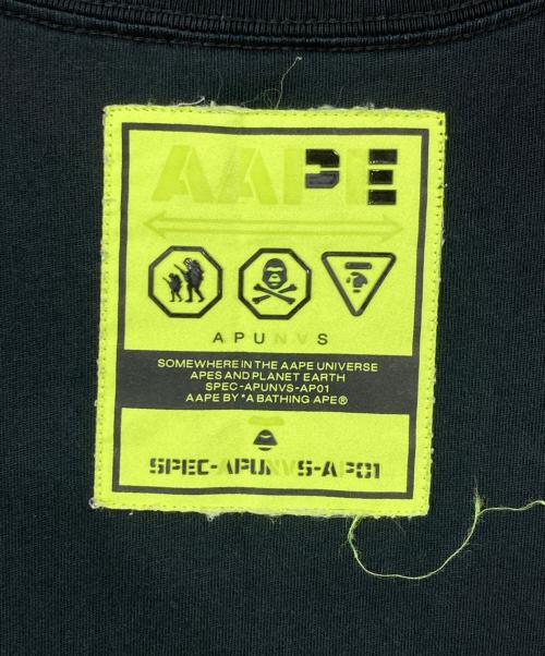 A BATHING APE（アベイシングエイプ）A BATHING APE (アベイシングエイプ) 裾カモレイヤードTシャツ ブラック サイズ:XLの古着・服飾アイテム