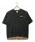 A BATHING APE（アベイシングエイプ）の古着「裾カモレイヤードTシャツ」｜ブラック