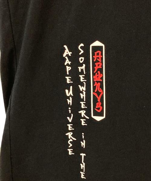 A BATHING APE（アベイシングエイプ）A BATHING APE (アベイシングエイプ) Printed tee ブラック サイズ:XLの古着・服飾アイテム