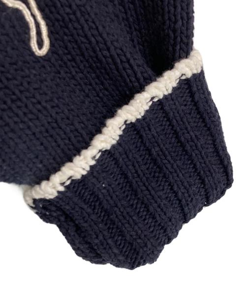 eimy istoire（エイミーイストワール）eimy istoire (エイミーイストワール) Embroideryモチーフニットカーディガン ネイビー サイズ:FREE 未使用品の古着・服飾アイテム