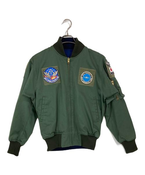 JASDF（ジェーエーエスディーエフ）JASDF (ジェーエーエスディーエフ) フライトジャンパー カーキ サイズ:2の古着・服飾アイテム