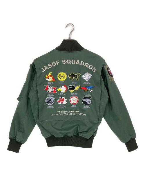 JASDF（ジェーエーエスディーエフ）JASDF (ジェーエーエスディーエフ) フライトジャンパー カーキ サイズ:2の古着・服飾アイテム