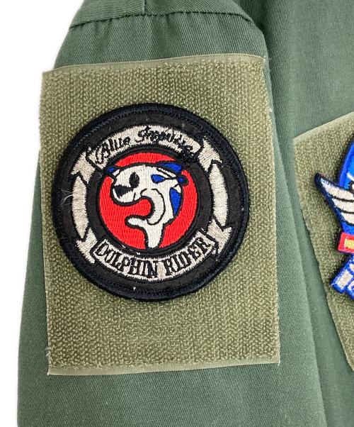 JASDF（ジェーエーエスディーエフ）JASDF (ジェーエーエスディーエフ) フライトジャンパー カーキ サイズ:2の古着・服飾アイテム