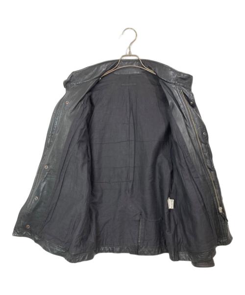 LUVA TRAM（ルーバトラム）LUVA TRAM (ルーバトラム) ラムレザージャケット ブラック サイズ:48の古着・服飾アイテム