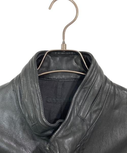 LUVA TRAM（ルーバトラム）LUVA TRAM (ルーバトラム) ラムレザージャケット ブラック サイズ:48の古着・服飾アイテム