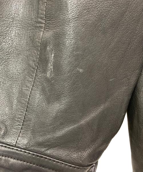 LUVA TRAM（ルーバトラム）LUVA TRAM (ルーバトラム) ラムレザージャケット ブラック サイズ:48の古着・服飾アイテム