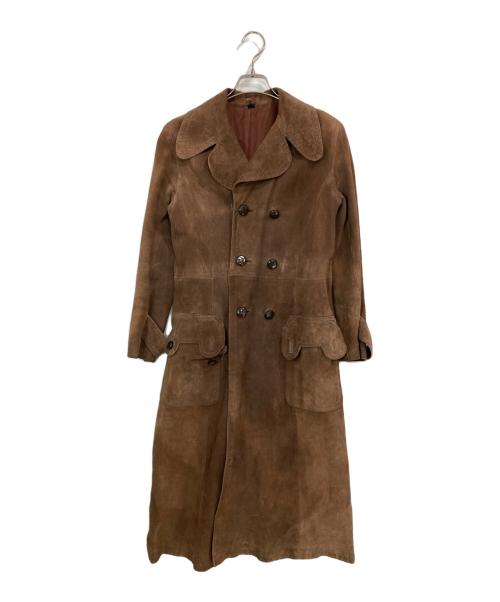 pierre cardin（ピエール・カルダン）pierre cardin (ピエール・カルダン) レザートレンチコート ブラウン サイズ:LLの古着・服飾アイテム