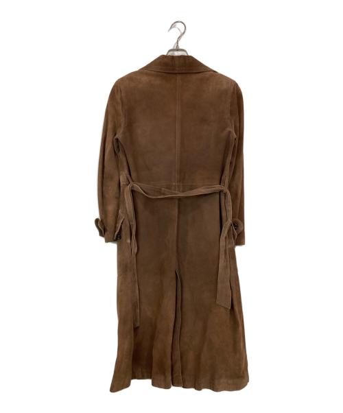 pierre cardin（ピエール・カルダン）pierre cardin (ピエール・カルダン) レザートレンチコート ブラウン サイズ:LLの古着・服飾アイテム