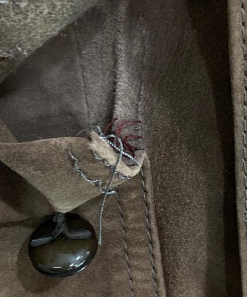 pierre cardin（ピエール・カルダン）pierre cardin (ピエール・カルダン) レザートレンチコート ブラウン サイズ:LLの古着・服飾アイテム