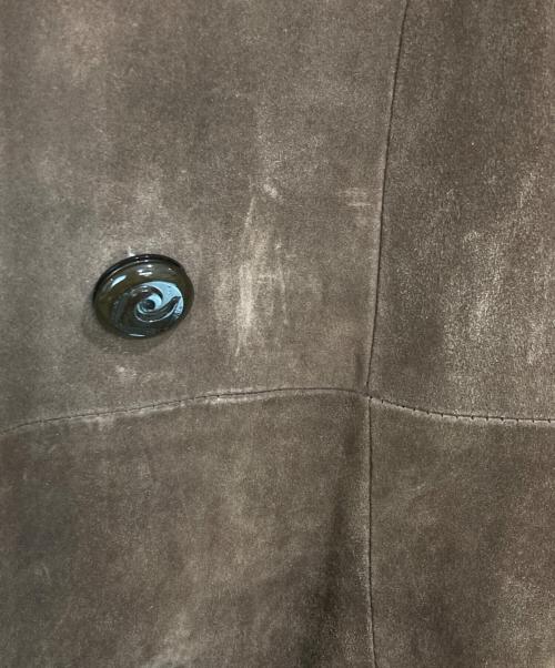 pierre cardin（ピエール・カルダン）pierre cardin (ピエール・カルダン) レザートレンチコート ブラウン サイズ:LLの古着・服飾アイテム