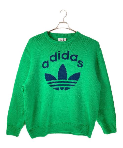 adidas（アディダス）adidas (アディダス) 70s クルーネックセーター グリーン サイズ:2XLの古着・服飾アイテム