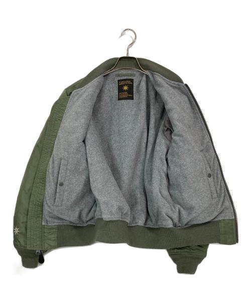 AVIREX（アヴィレックス）AVIREX (アヴィレックス) GDC (ジーディーシー) コラボMA-1フライトジャケット グリーン サイズ:Lの古着・服飾アイテム