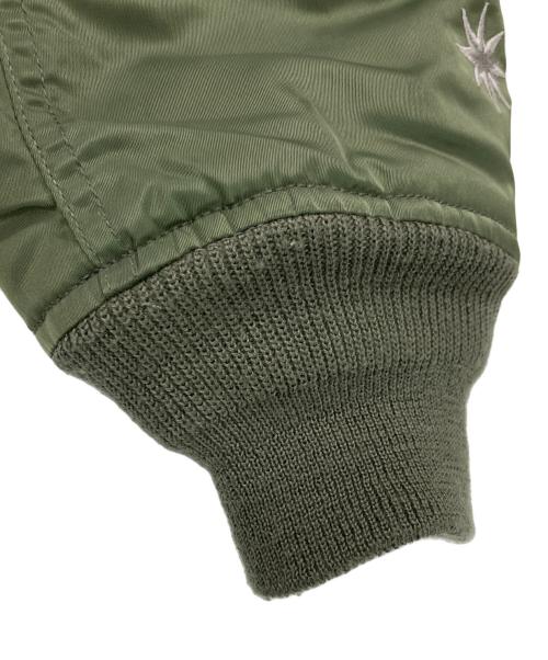 AVIREX（アヴィレックス）AVIREX (アヴィレックス) GDC (ジーディーシー) コラボMA-1フライトジャケット グリーン サイズ:Lの古着・服飾アイテム