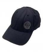 stussyステューシー）の古着「6パネルロゴキャップ」｜ネイビー