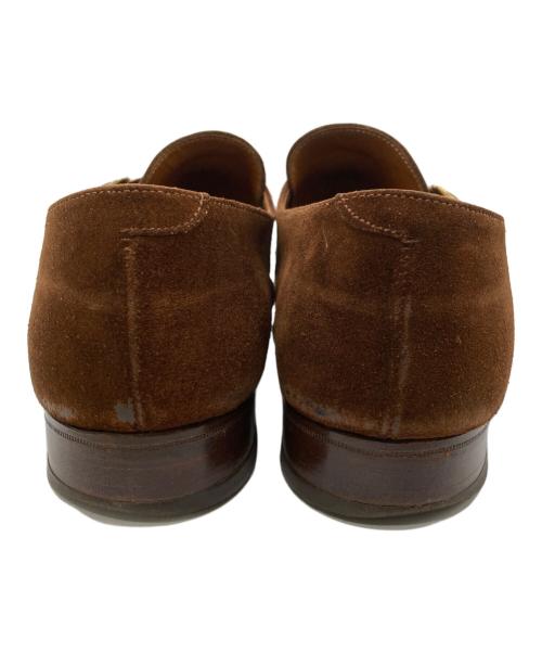 Poulsen Skone（ポールセンスコーン）POULSEN SKONE (ポールセンスコーン) シングルモンクストラップシューズ ブラウン サイズ:8 1/2の古着・服飾アイテム