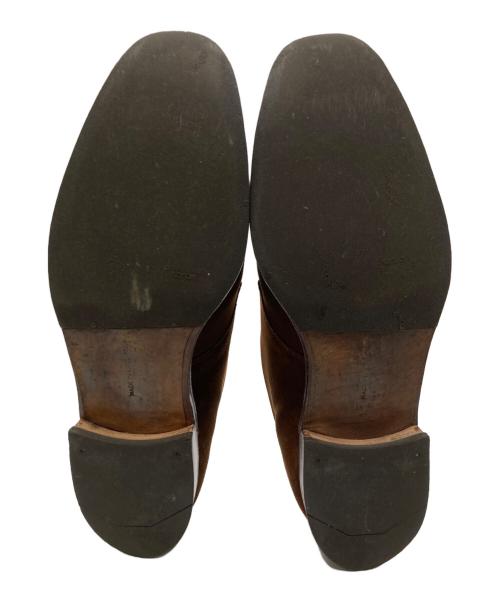 Poulsen Skone（ポールセンスコーン）POULSEN SKONE (ポールセンスコーン) シングルモンクストラップシューズ ブラウン サイズ:8 1/2の古着・服飾アイテム