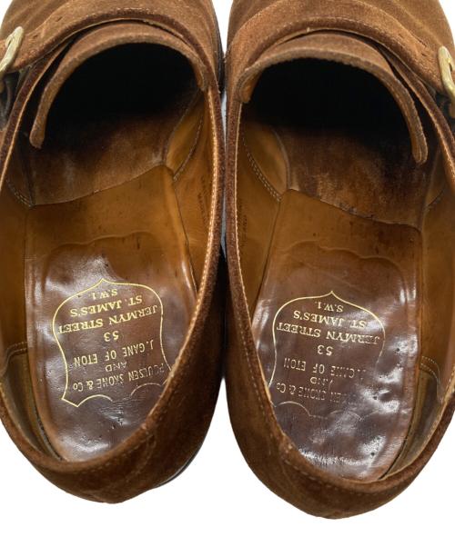 Poulsen Skone（ポールセンスコーン）POULSEN SKONE (ポールセンスコーン) シングルモンクストラップシューズ ブラウン サイズ:8 1/2の古着・服飾アイテム