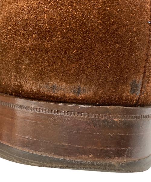 Poulsen Skone（ポールセンスコーン）POULSEN SKONE (ポールセンスコーン) シングルモンクストラップシューズ ブラウン サイズ:8 1/2の古着・服飾アイテム