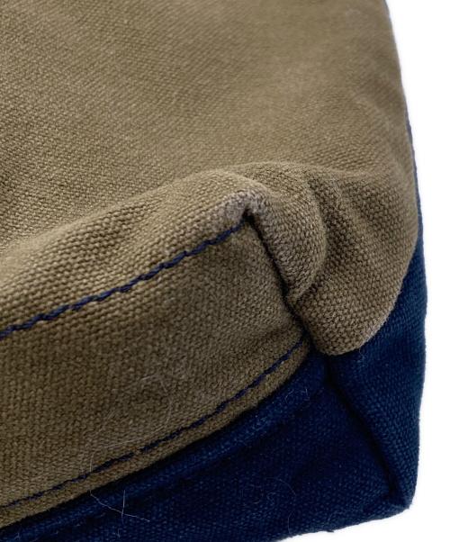 HERMES（エルメス）HERMES (エルメス) トートバッグ カーキ×ネイビーの古着・服飾アイテム