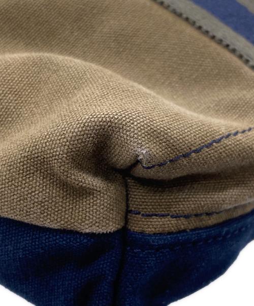 HERMES（エルメス）HERMES (エルメス) トートバッグ カーキ×ネイビーの古着・服飾アイテム