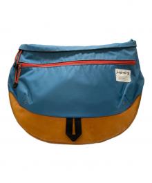 UNDERCOVERISM（アンダーカバーイズム）の古着「レザーショルダーバッグ」｜オレンジ×ブルー