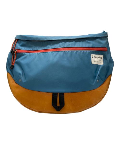 UNDERCOVERISM（アンダーカバーイズム）UNDERCOVERISM (アンダーカバーイズム) レザーショルダーバッグ オレンジ×ブルーの古着・服飾アイテム
