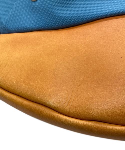 UNDERCOVERISM（アンダーカバーイズム）UNDERCOVERISM (アンダーカバーイズム) レザーショルダーバッグ オレンジ×ブルーの古着・服飾アイテム