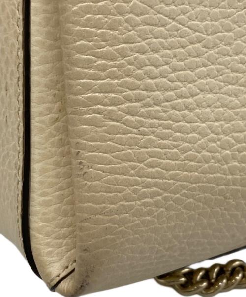 GUCCI（グッチ）GUCCI (グッチ) チェーンショルダーバッグ ベージュの古着・服飾アイテム