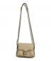 GUCCI (グッチ) チェーンショルダーバッグ ベージュ：55000円