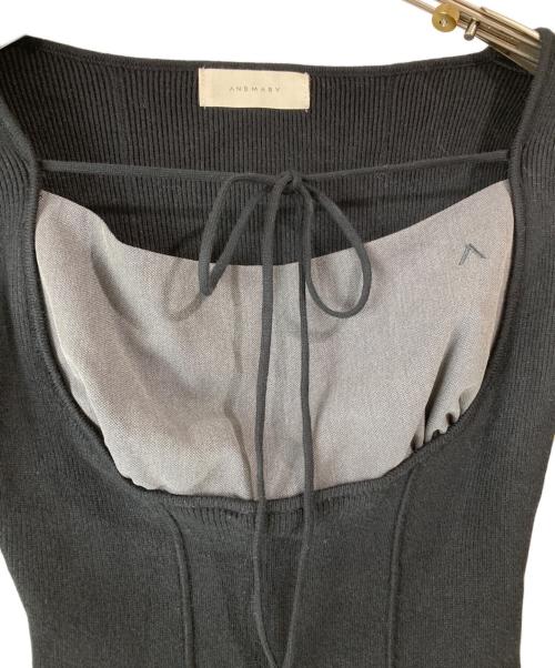 ANDMARY（アンドマリー）ANDMARY (アンドマリー) Gisele knit set up グレー サイズ:トップスF/スカートSの古着・服飾アイテム