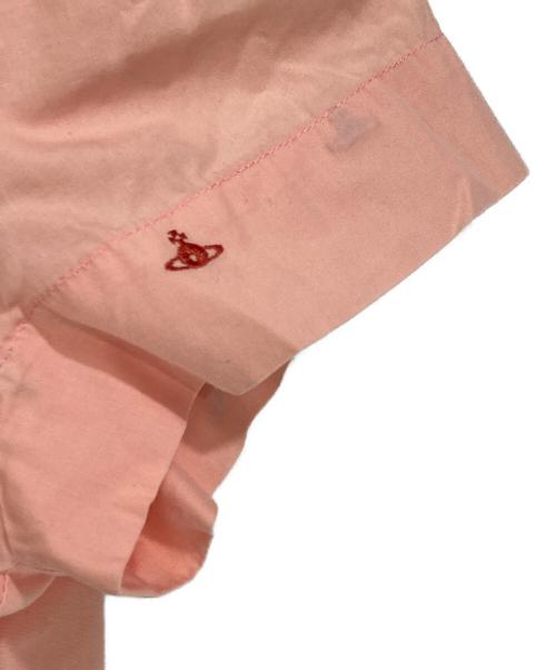 Vivienne Westwood RED LABEL（ヴィヴィアンウエストウッドレッドレーベル）Vivienne Westwood RED LABEL (ヴィヴィアンウエストウッドレッドレーベル) オーブ刺繍半袖パフスリーブブラウス ピンク サイズ:3の古着・服飾アイテム