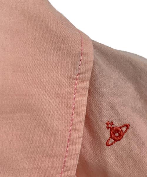 Vivienne Westwood RED LABEL（ヴィヴィアンウエストウッドレッドレーベル）Vivienne Westwood RED LABEL (ヴィヴィアンウエストウッドレッドレーベル) オーブ刺繍半袖パフスリーブブラウス ピンク サイズ:3の古着・服飾アイテム