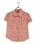 Vivienne Westwood RED LABEL（ヴィヴィアンウエストウッドレッドレーベル）の古着「オーブ刺繍半袖パフスリーブブラウス」｜ピンク