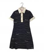 Vivienne Westwood RED LABELヴィヴィアンウエストウッドレッドレーベル）の古着「ボーダーポロワンピース」｜ネイビー