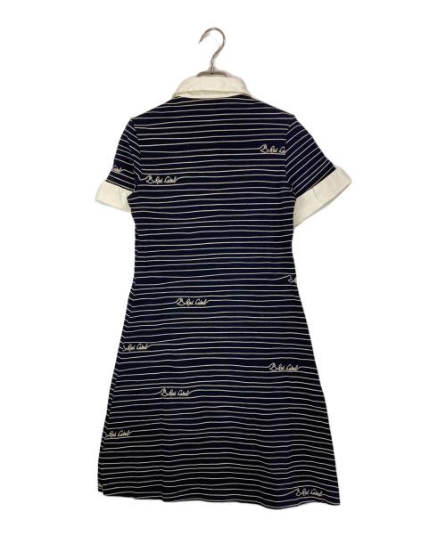 Vivienne Westwood RED LABEL（ヴィヴィアンウエストウッドレッドレーベル）Vivienne Westwood RED LABEL (ヴィヴィアンウエストウッドレッドレーベル) ボーダーポロワンピース ネイビー サイズ:3の古着・服飾アイテム