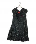 Vivienne Westwood RED LABELヴィヴィアンウエストウッドレッドレーベル）の古着「ミルキーウェイノースリーブワンピース」｜ブラック