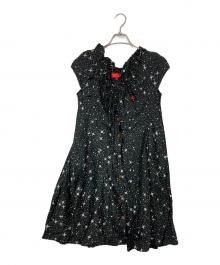 Vivienne Westwood RED LABEL（ヴィヴィアンウエストウッドレッドレーベル）の古着「ミルキーウェイノースリーブワンピース」｜ブラック