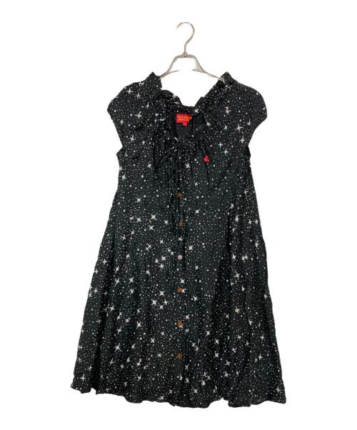 Vivienne Westwood RED LABEL（ヴィヴィアンウエストウッドレッドレーベル）Vivienne Westwood RED LABEL (ヴィヴィアンウエストウッドレッドレーベル) ミルキーウェイノースリーブワンピース ブラック サイズ:2の古着・服飾アイテム