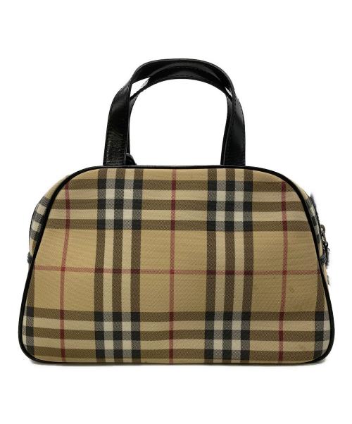 BURBERRY LONDON（バーバリーロンドン）BURBERRY LONDON (バーバリーロンドン) ノヴァチェックミニボストンバッグ ベージュの古着・服飾アイテム