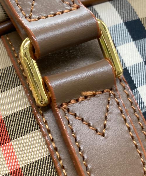 BURBERRY（バーバリー）BURBERRY (バーバリー) シャドーホースノヴァチェックボストンバッグ ベージュの古着・服飾アイテム
